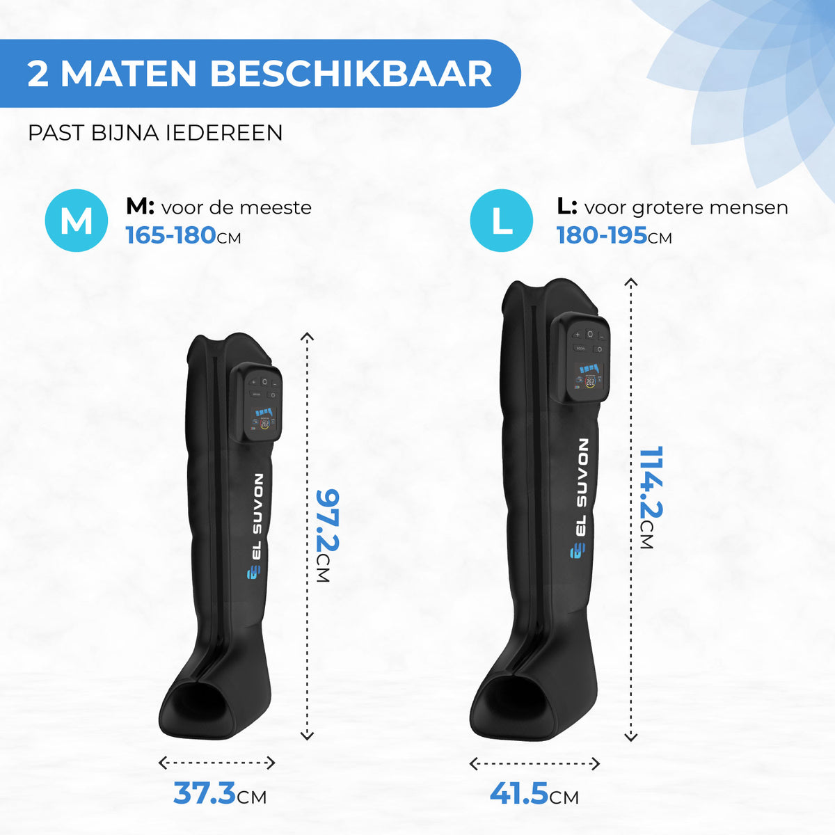 VENA Elite – Recovery Boots met App-Bediening, 4 Luchtkamers & 7 Drukniveaus