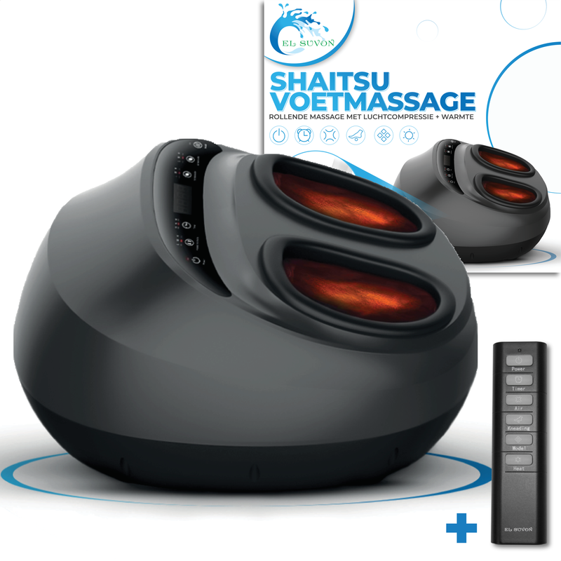 El Suvon SEREN Plus voetmassageapparaat met warmte en luchtcompressie
