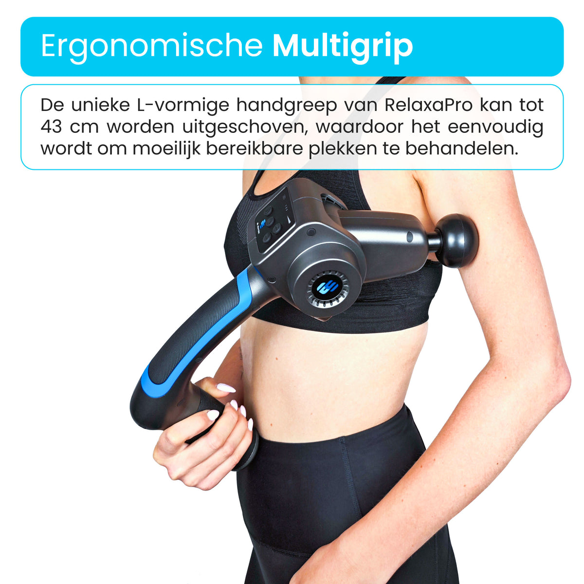 El Suvon Massage Gun – Inclusief Koffer en 7 Opzetstukken