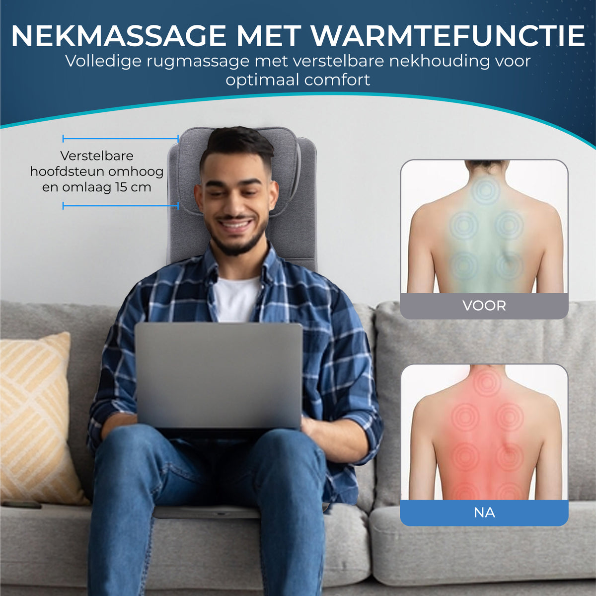 El Suvon Massagestoel – Rug- & Nekmassage met Verwarming