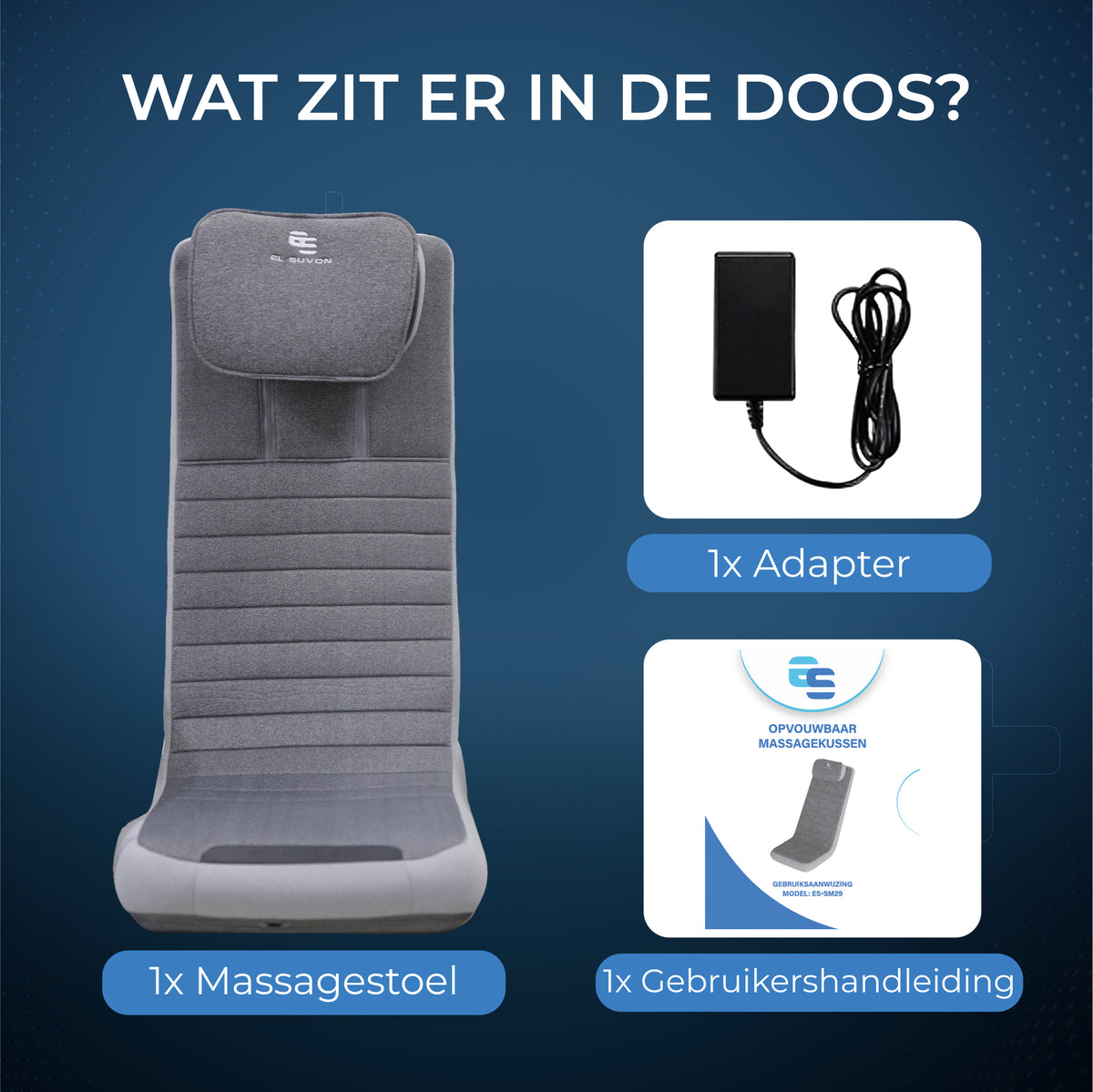 El Suvon Massagestoel – Rug- & Nekmassage met Verwarming